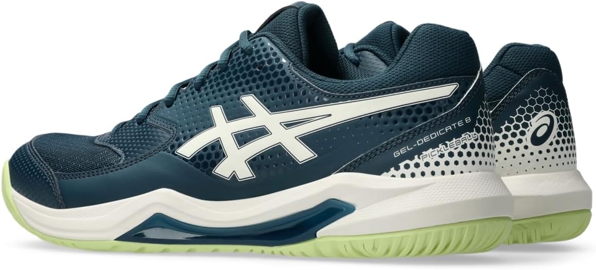 Мужские кроссовки ASICS Gel-Dedicate 8 для пинг-понга, бирюзовый/кремовый — фото 3