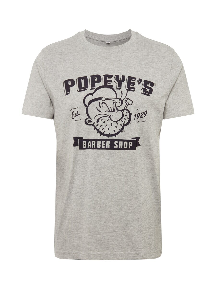 

Футболка Merchcode POPEYE BARBER SHOP, пятнистый серый