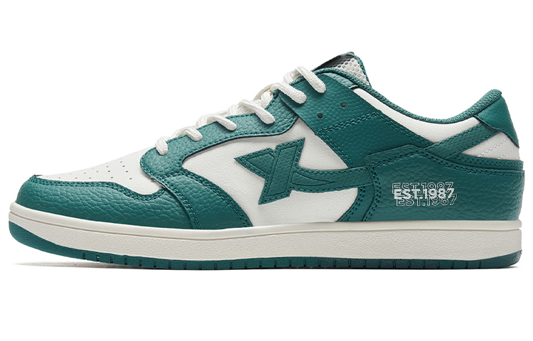 

Низкие скейтерские кроссовки мужские бело-зеленые XTEP, Velvet Pine/Sail White