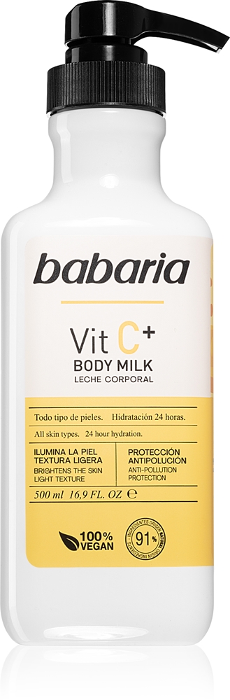 

Увлажняющий лосьон для тела с витамином С для всех типов кожи Babaria, 500 мл