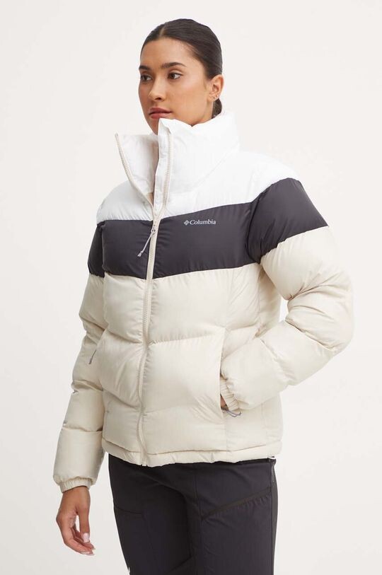 

Пуховая куртка Colorblock Columbia, бежевый