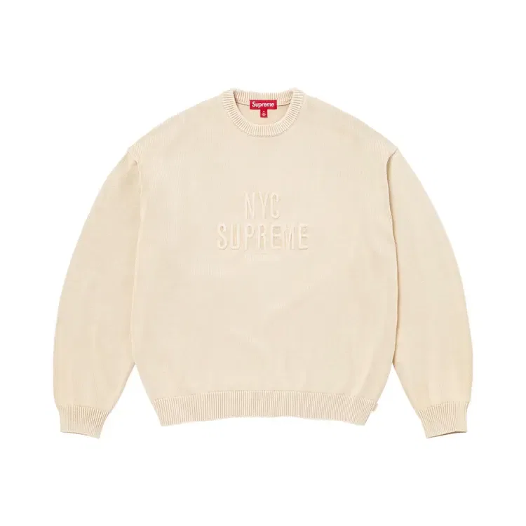 Свитер Supreme Overdyed Raised Sweater, серый