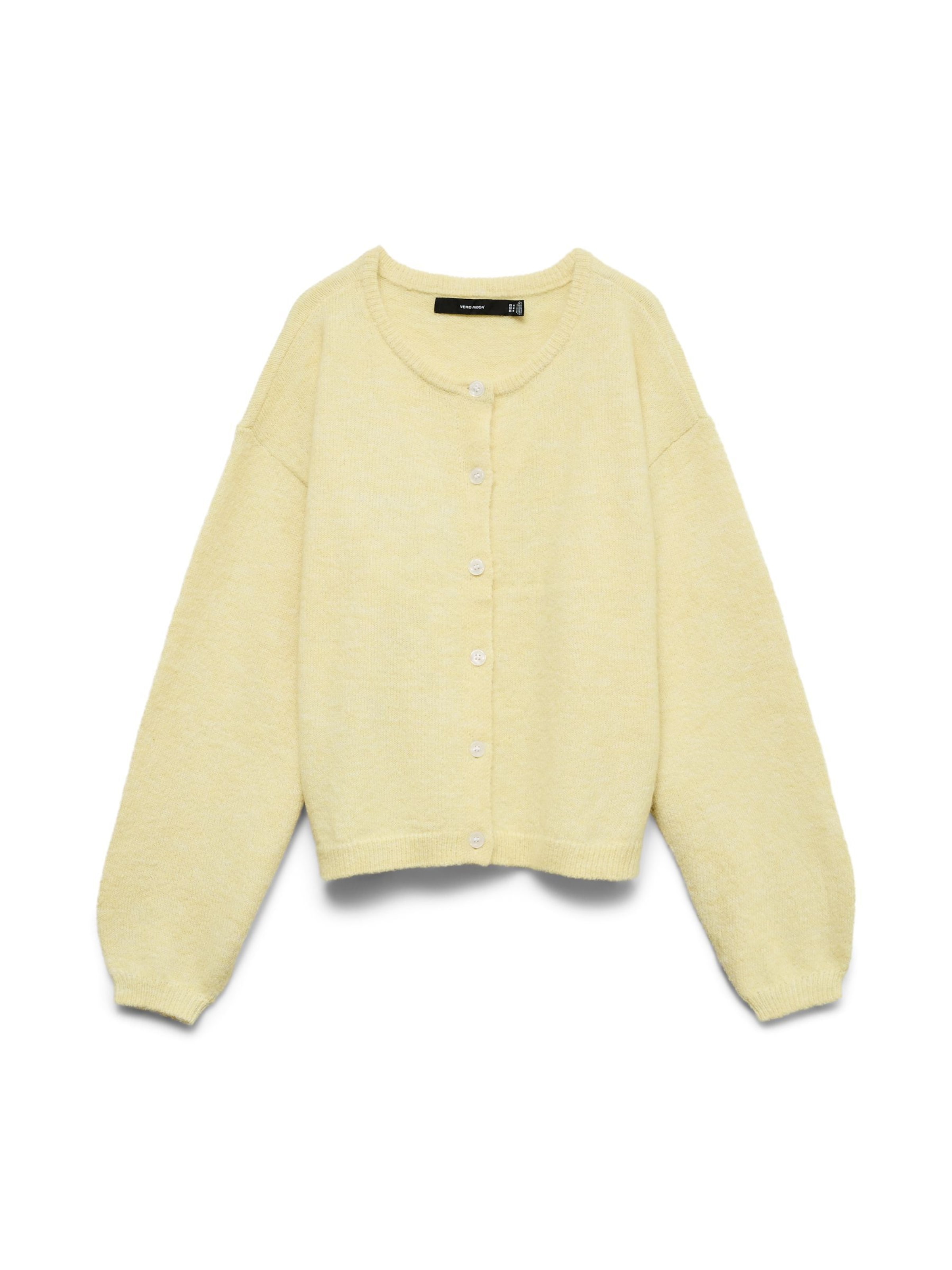 

VERO MODA Кардиган 'VMHope' вязаный светло-желтый