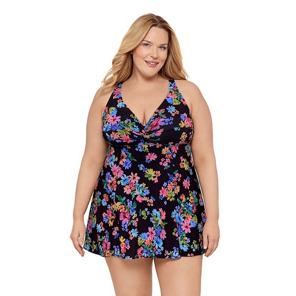 

Купальник Plus size с перекрученным лифом Bal Harbour