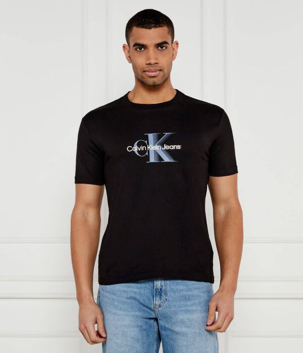 

Футболка мужская Calvin Klein Jeans с логотипом бренда, черный