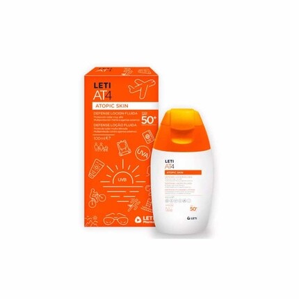 

Лети Флюид солнцезащитный лосьон SPF50 100мл Leti