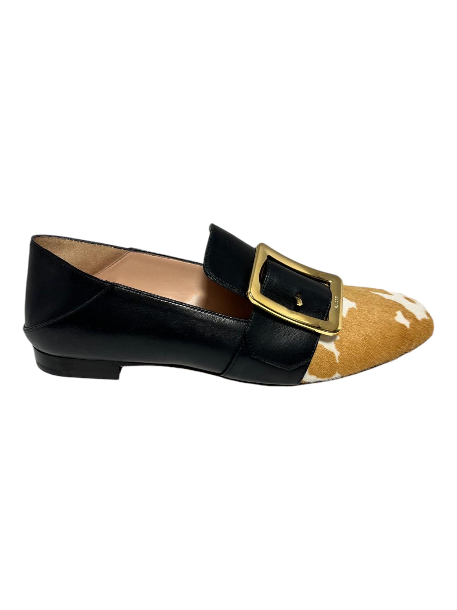 Bally Janelle 6225887 Женские белые/черные мокасины Pony Кожа — фото 2