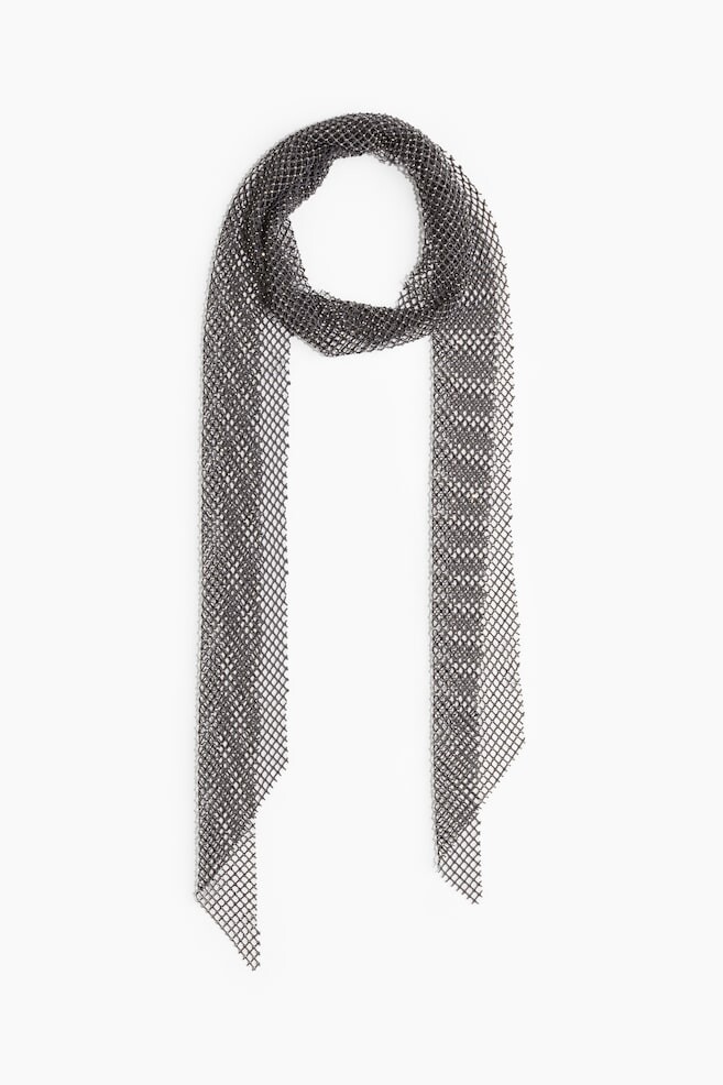 

Сетчатый шарф H&M, серый