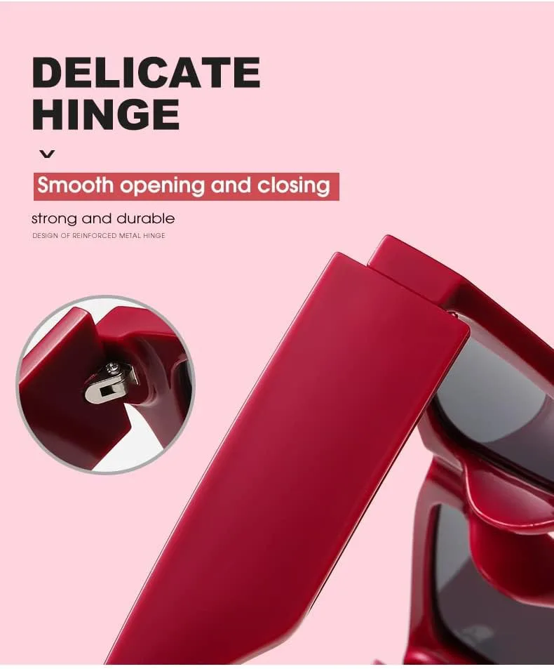 

Солнцезащитные очки в стиле ретро с квадратной оправой, модель 2027 года, для мужчин и женщин, с крупным оправом (цвет: D, размер: средний) MTZJH, One Color