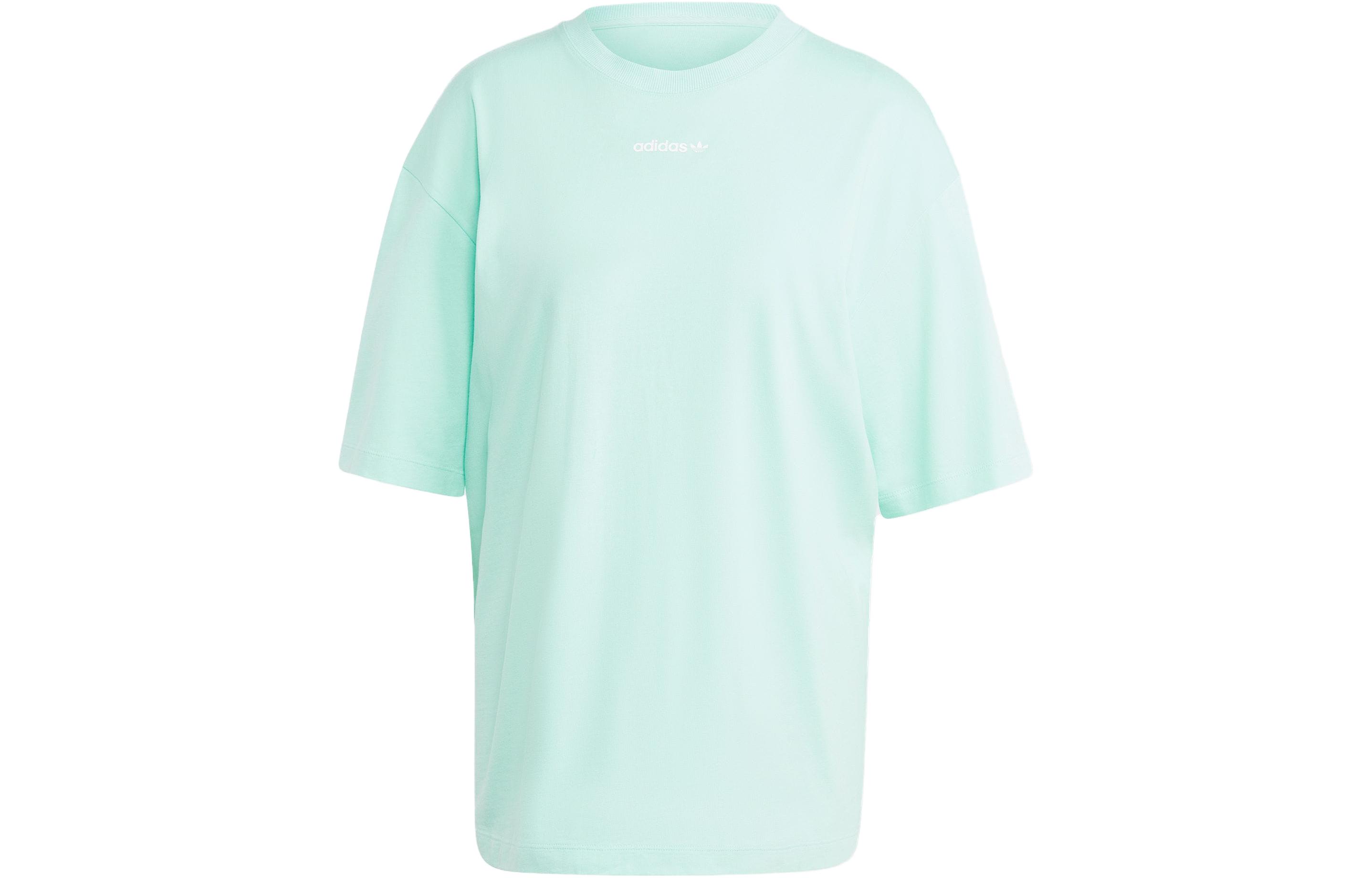 

Adidas Originals Футболка с заниженной линией плеч, женская, простая, зеленая
