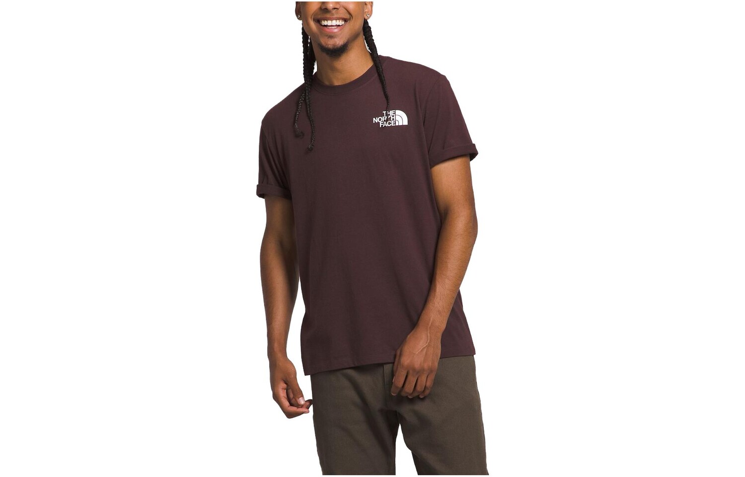 

Футболка мужская коричневая The North Face, коричневый