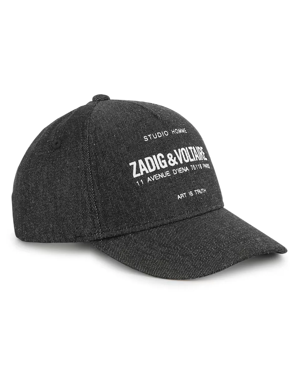 

Детская кепка с рисунком спереди и регулировкой сзади Zadig & Voltaire, черный