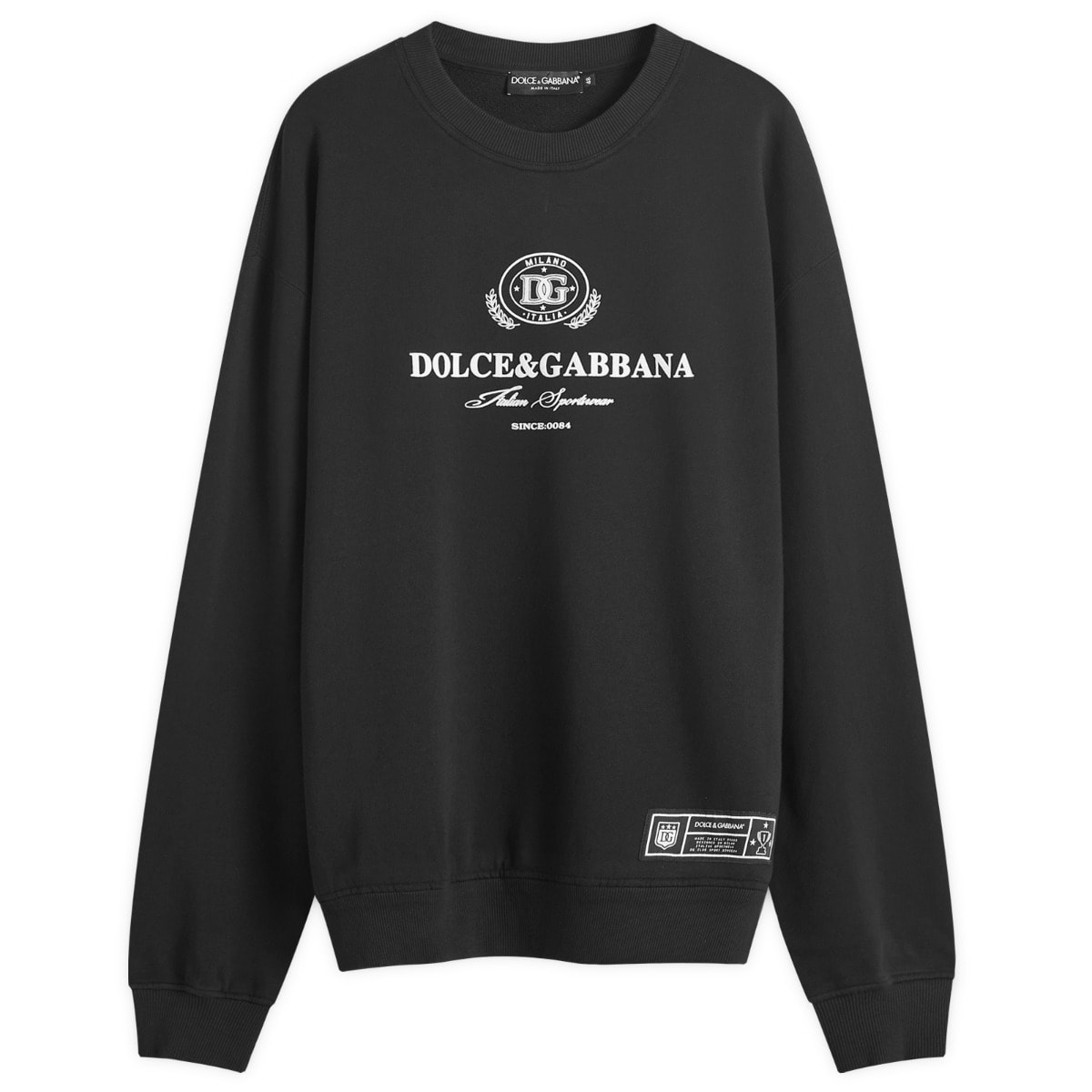 

Толстовка Dolce & Gabbana College Logo Crew Neck Sweatshirt, черный