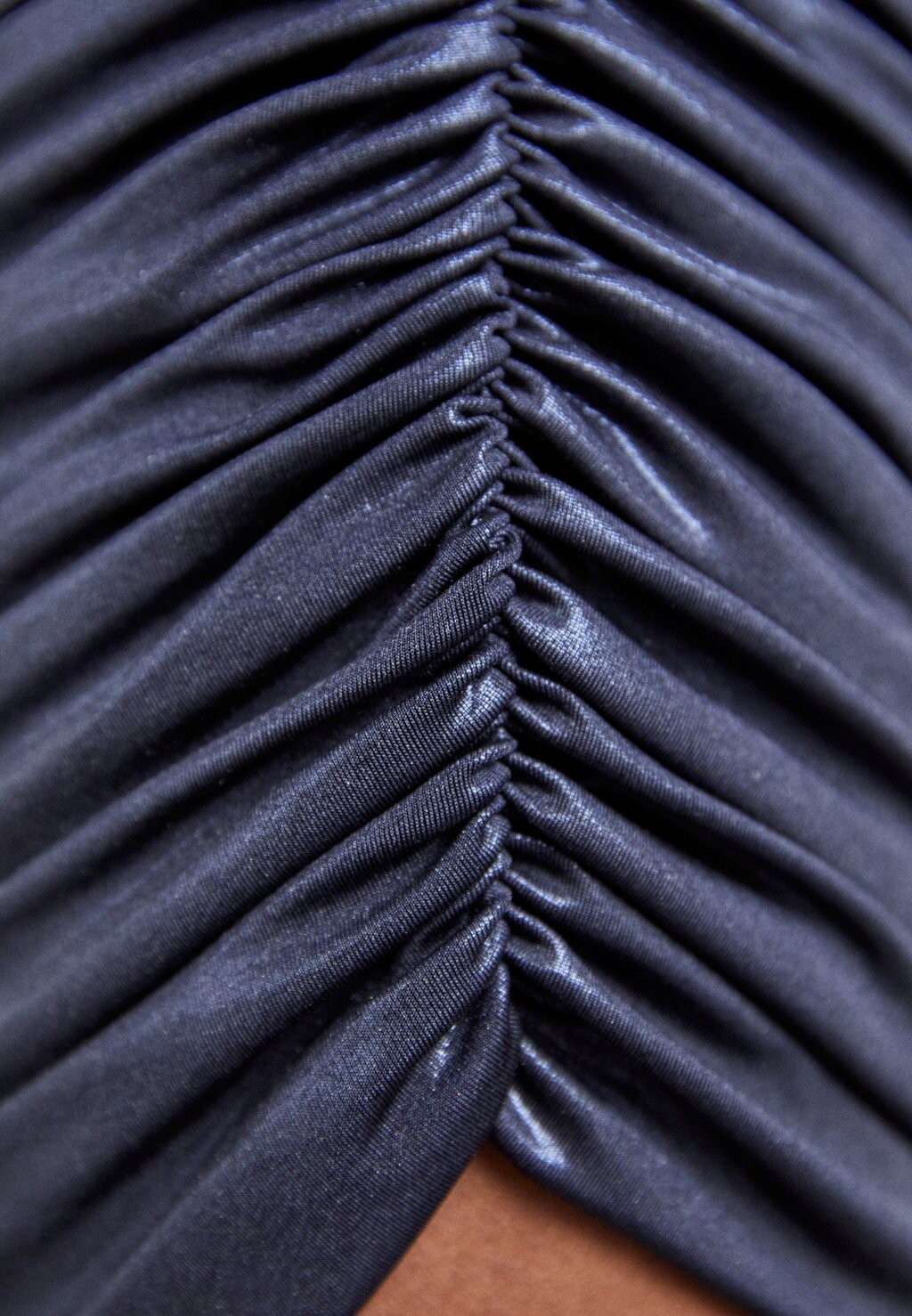 

Мини-юбка Norma Kamali, настоящий темно-синий Shirred Skirt