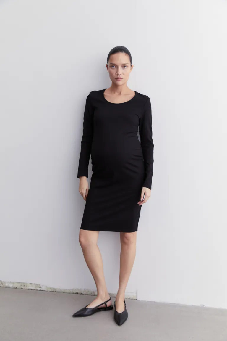 

Мама платье с длинными рукавами H&M, черный