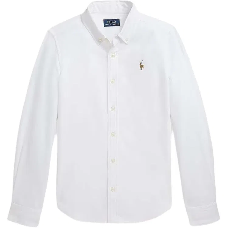 Детская повседневная рубашка Polo Ralph Lauren белая