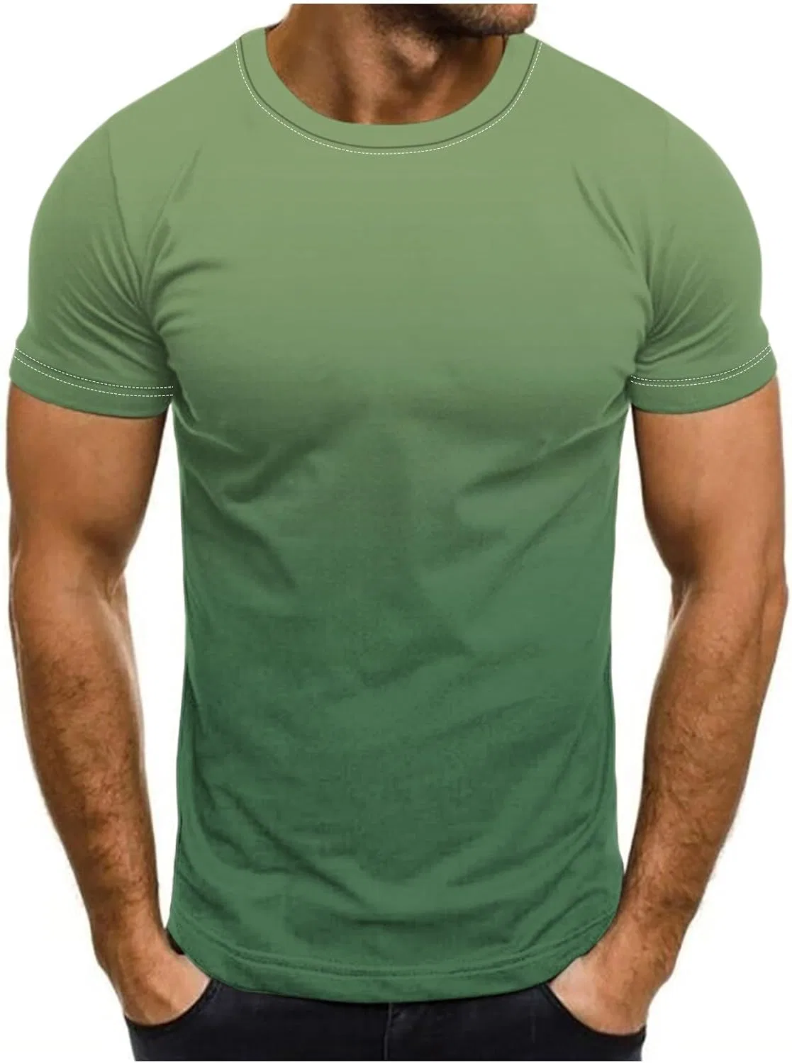 Футболка мужская Gradient Slim Fit, NoxwB, цвет A02green