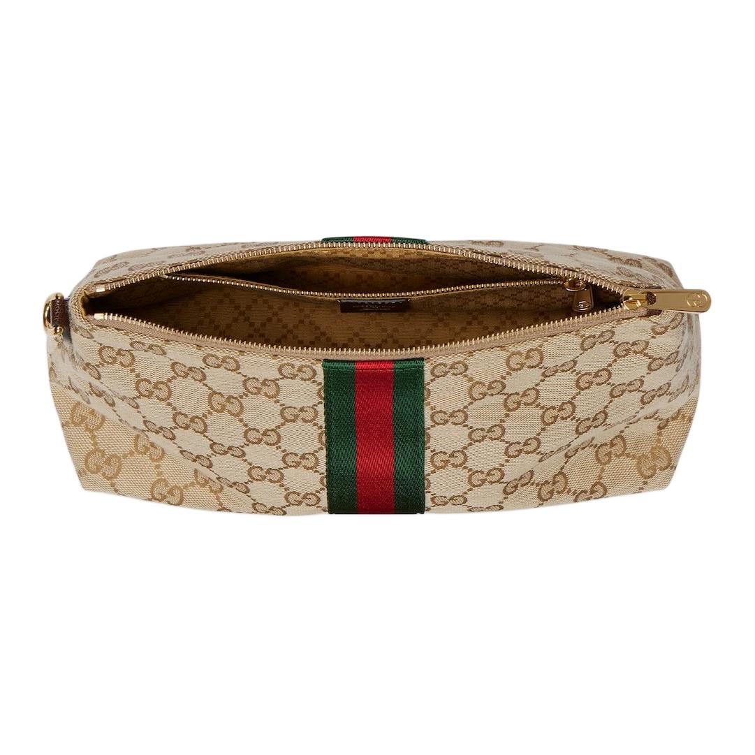 GUCCI Клатч Canvas Small Unisex Dark Brown — фото 4