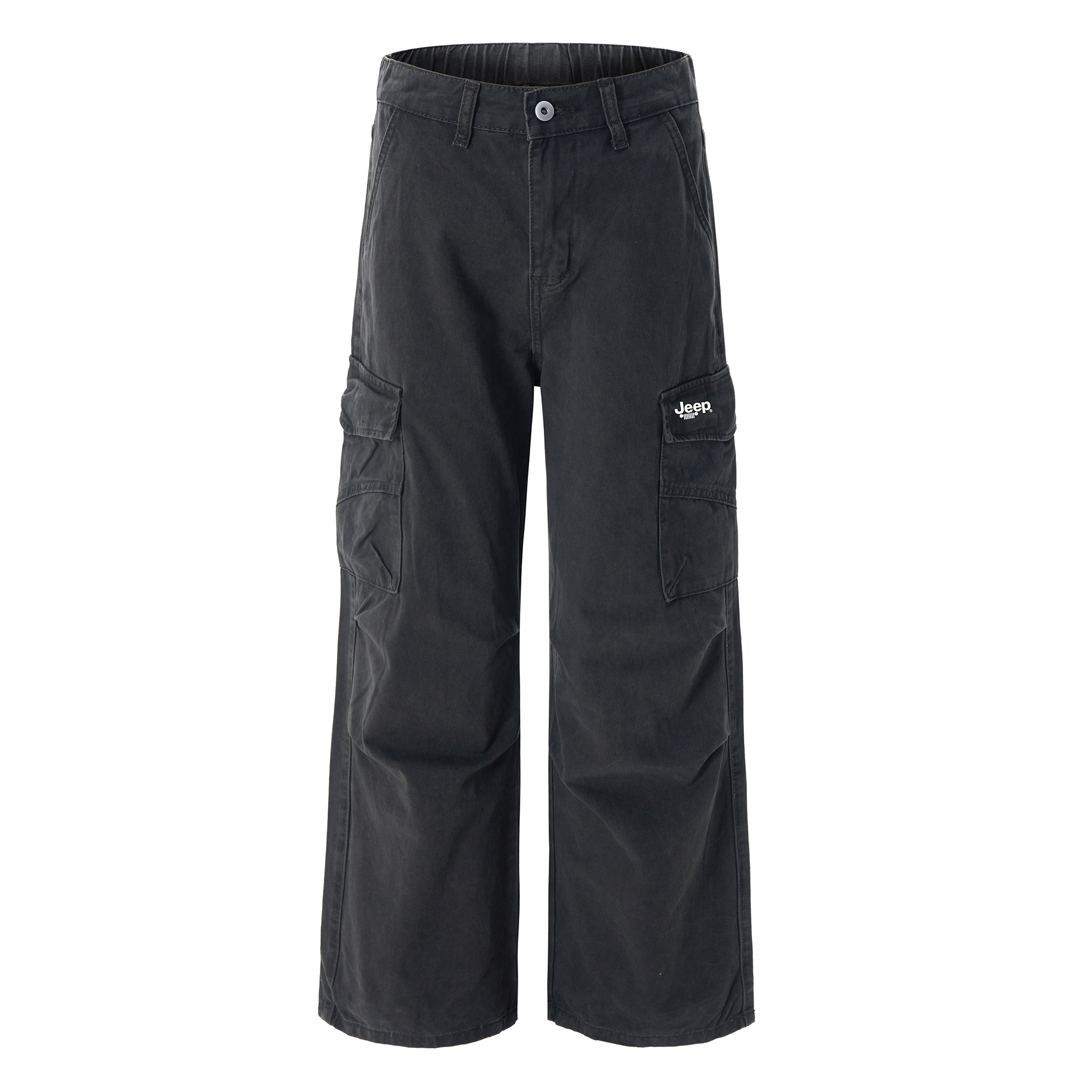 

Повседневные брюки Unisex Moderate Straight Fit Jeep, темно-серый