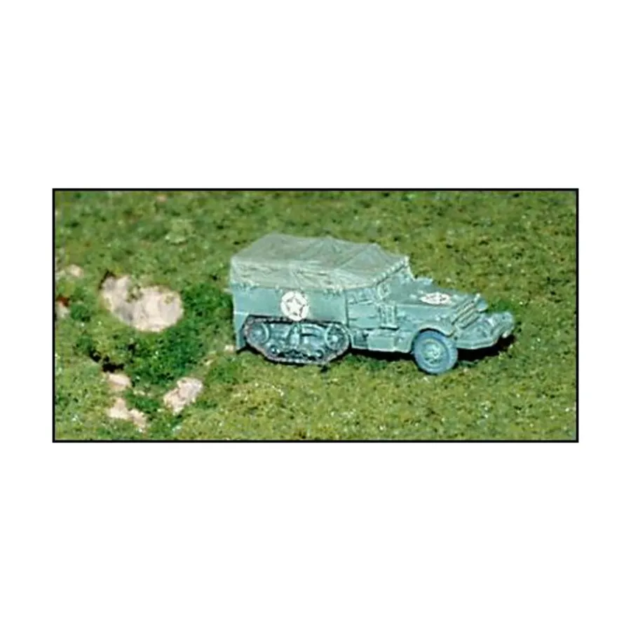 

M3 с брезентом, WWII Micro Armour - United States - Halftracks (1:285)