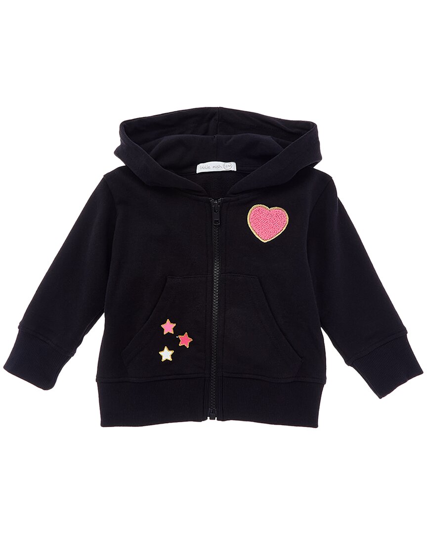 

Толстовка с капюшоном LITTLE MISH с блестками, розовый
