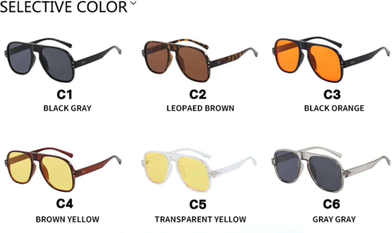 

Солнцезащитные очки с защитой от УФ-излучения UV400 | Увеличенная оправа | Для женщин и мужчин | Для занятий спортом на открытом воздухе и вождения DSVIGF, Black