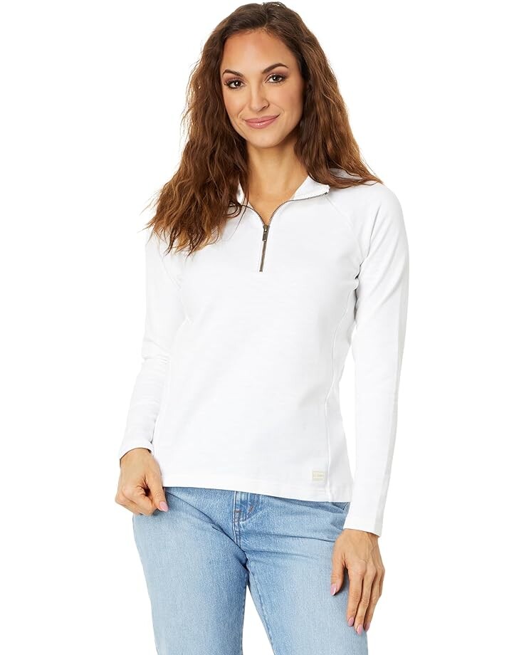 

Толстовка L.L.Bean Peaks Island 1/4 Zip, белый
