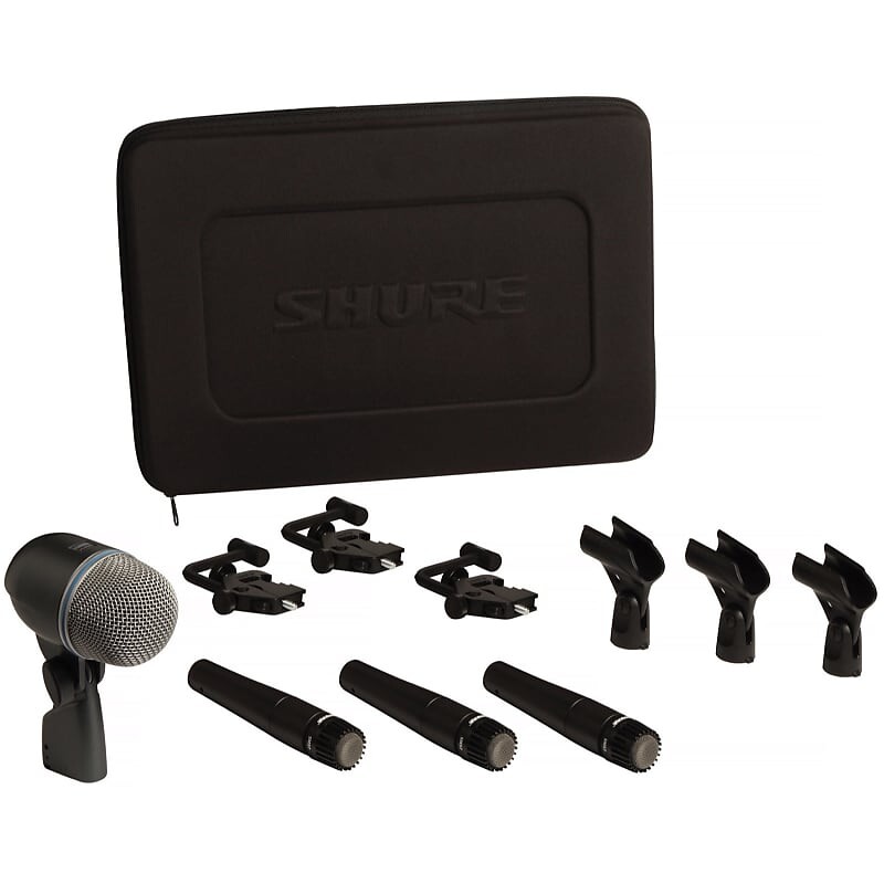 

Комплект барабанных микрофонов Shure DMK57-52 Drum Microphone Kit