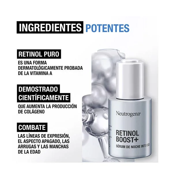 Сыворотка Neutrogena — Интенсивная ночная Retinol Boost+, 30 мл — фото 2