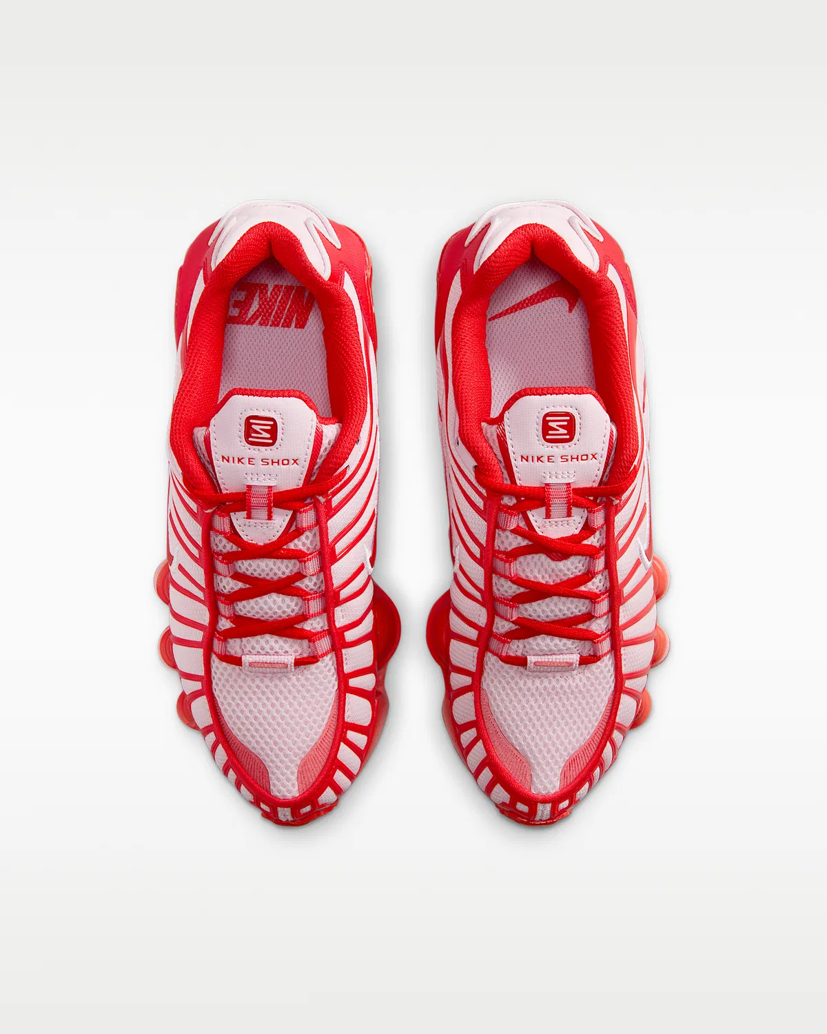 Детские кроссовки Nike Shox TL, Pink Foam/White/Habanero Red — фото 4