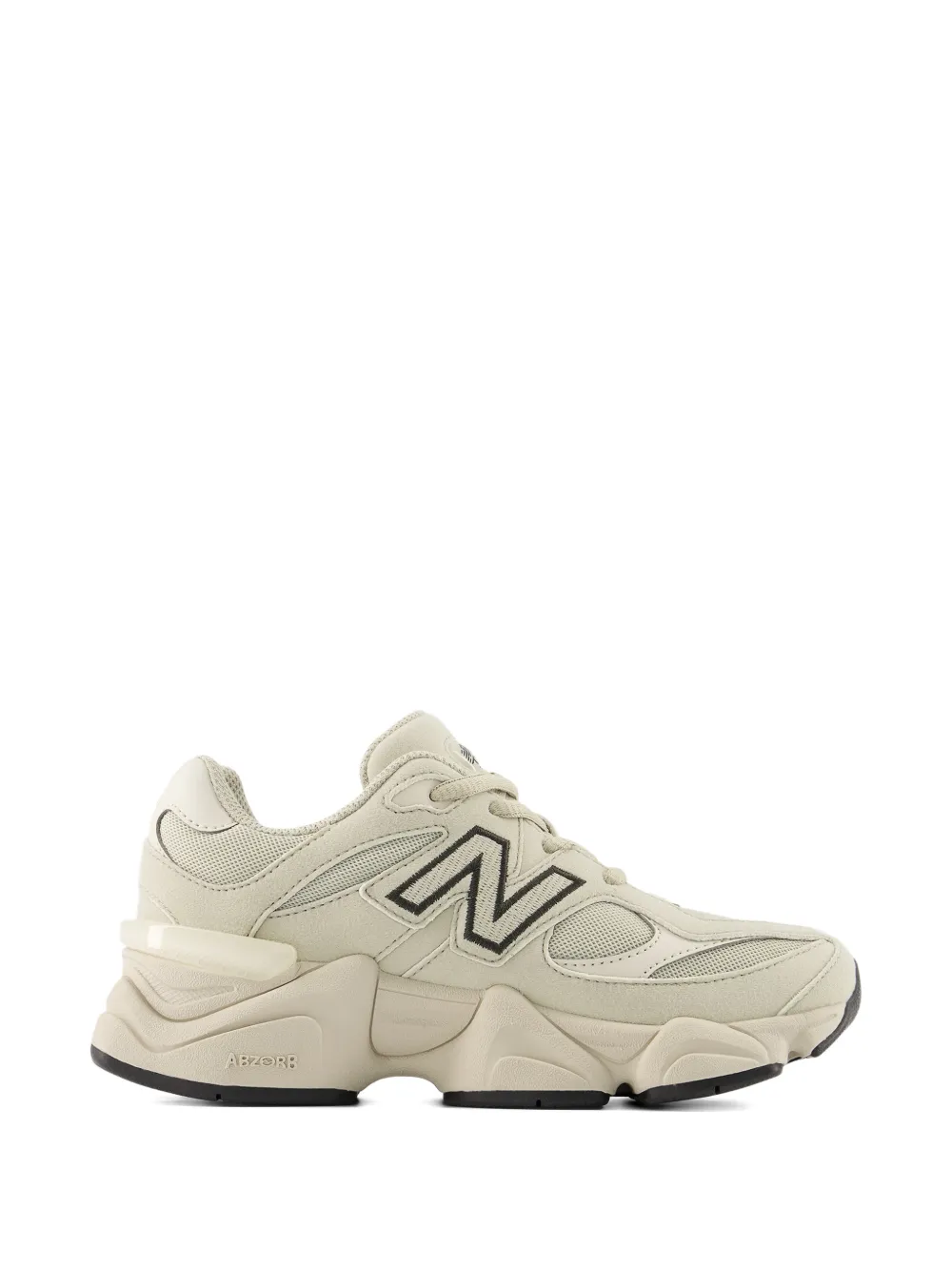 Кроссовки 9060 с ажурной отделкой и логотипом New Balance Kids, бежевый — фото 3