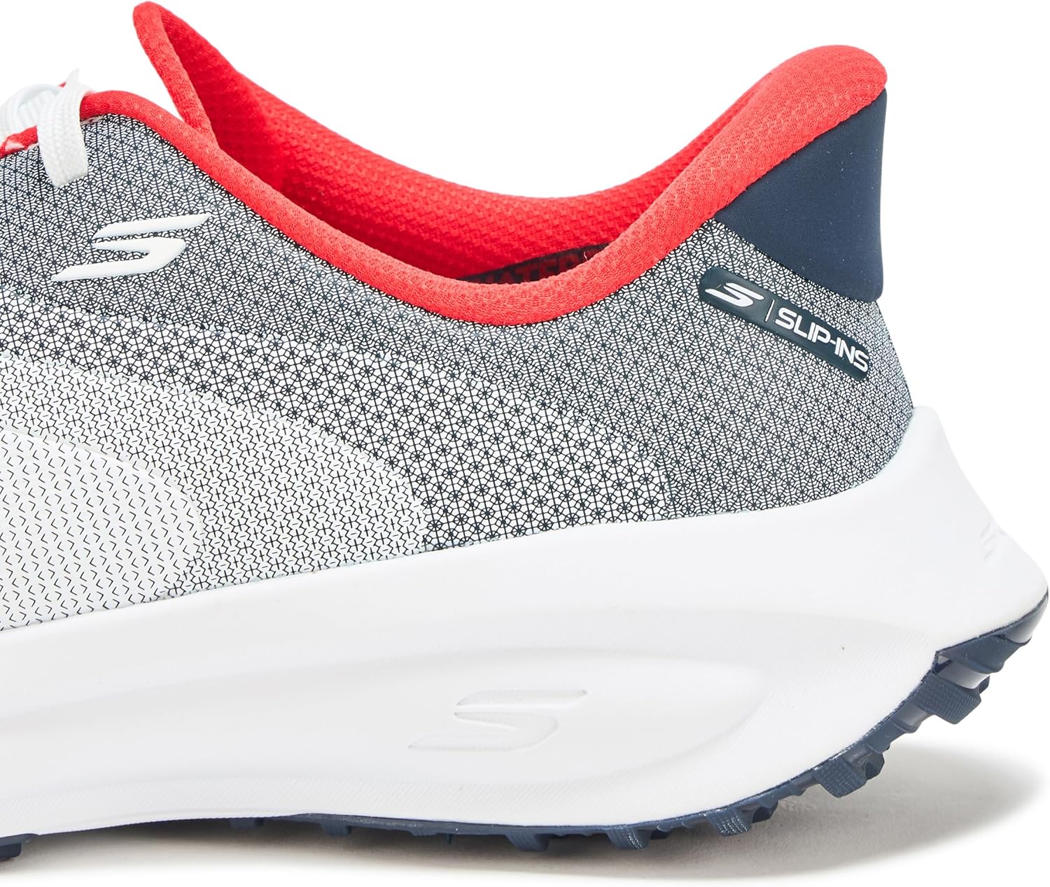 Мужские кроссовки Skechers Flow Si, белый/красный/синий/темно-синий — фото 4