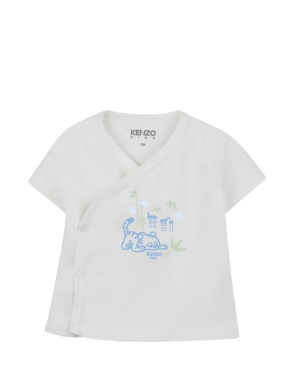 Комплект из топа и шорт с логотипом Kenzo Kids, синий — фото 3