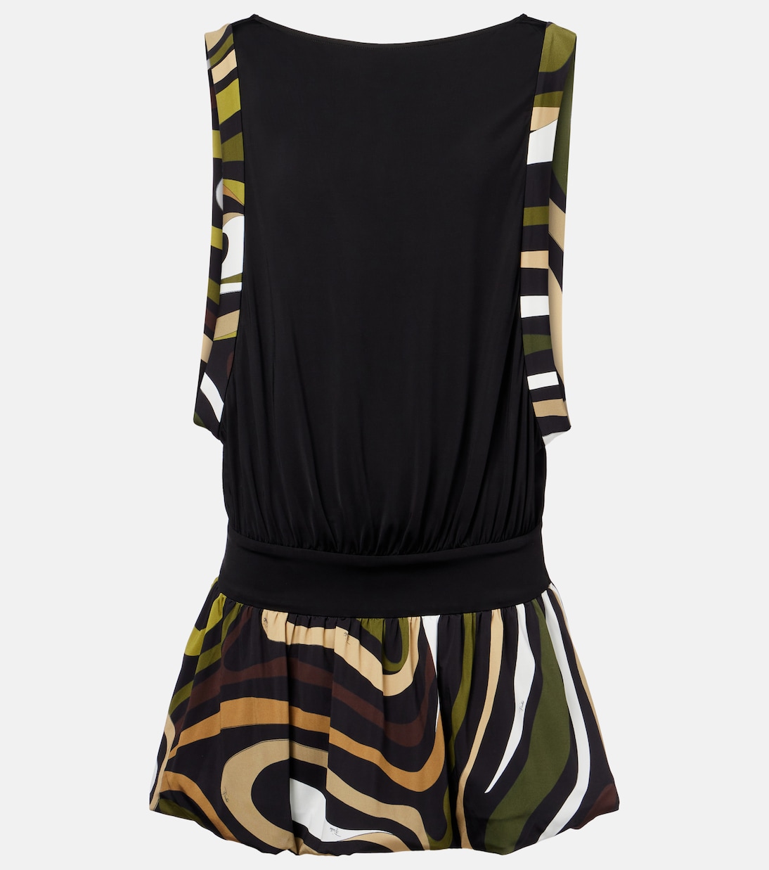 

Мини-платье из собранного джерси Marmo Pucci, Nero