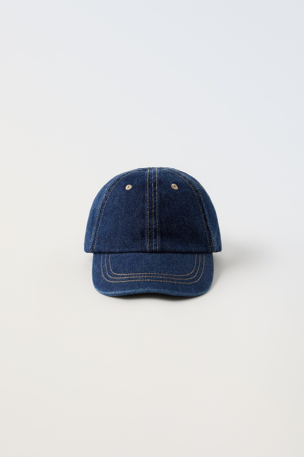 

Кепка из джинса с отстрочкой ZARA, индиго
