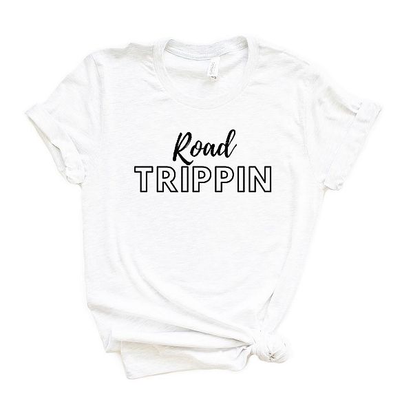 

Футболка с принтом Road trippin' script Simply Sage Market, White
