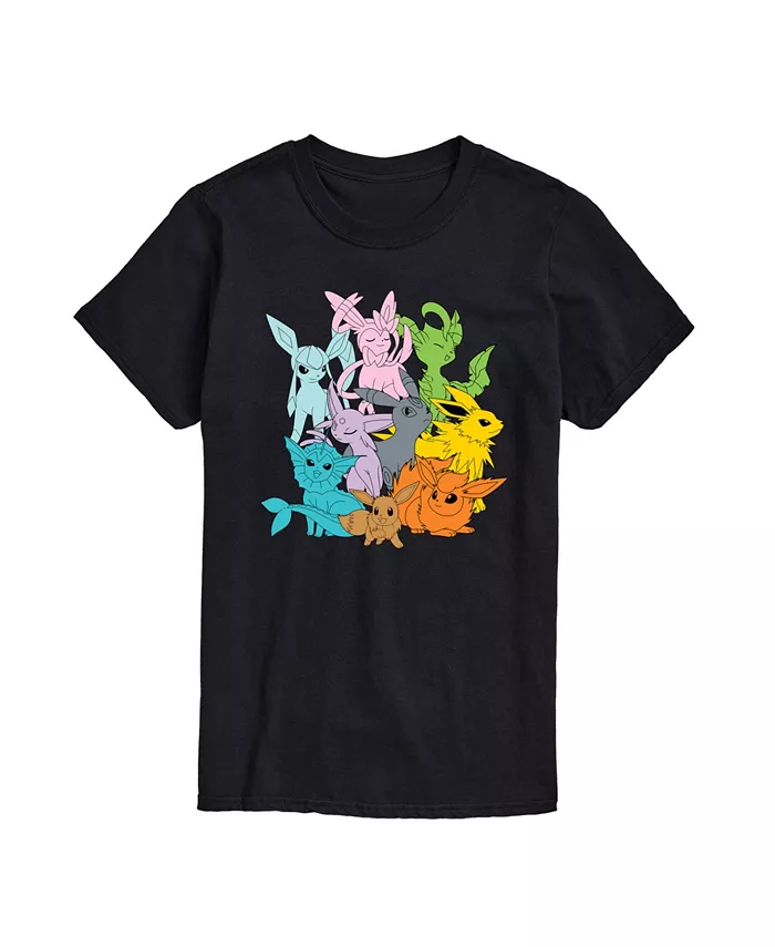

Мужская футболка с коротким рукавом Pokémon Character Group AIRWAVES, черный