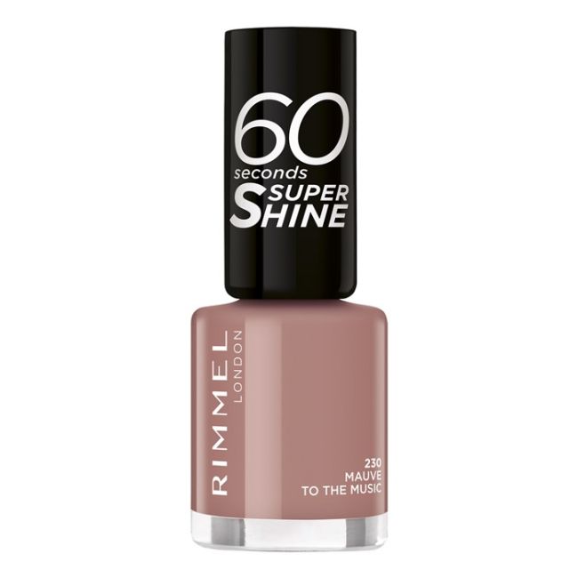 

60 секунд лак для ногтей Rimmel, цвет 230 mauve to the music, 8 мл