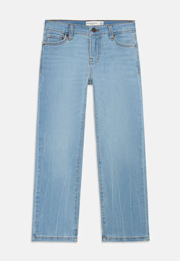 Джинсы прямого кроя с прямыми штанинами Abercrombie & Fitch, Light Blue — фото 4