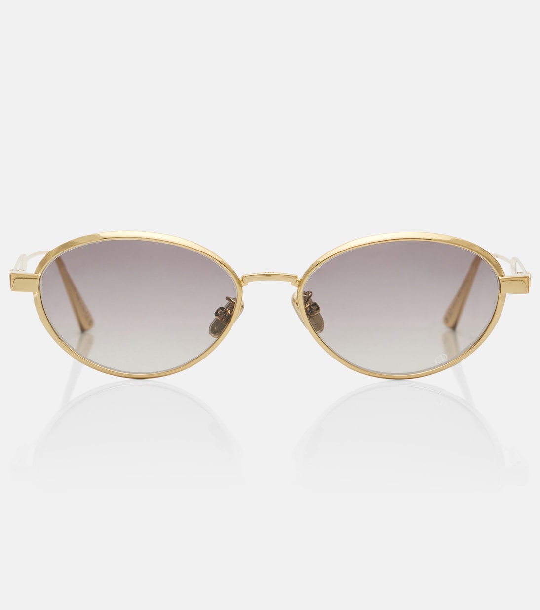 

Dior Cannage овальные солнцезащитные очки Dior Eyewear, Shiny Gold / Shaded Dove