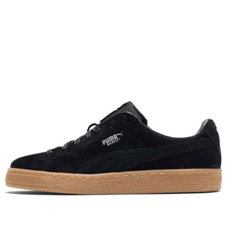 

Кеды PUMA Basket Classic Weatherproof 'Black Brown', черный