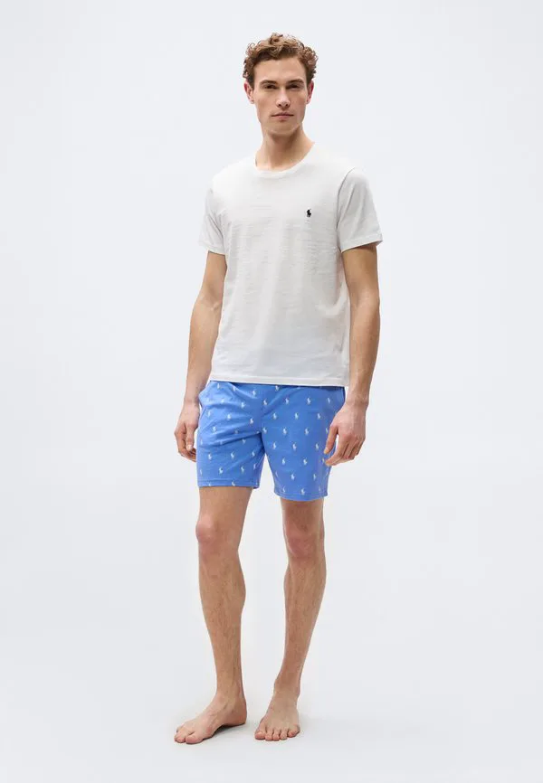 Узкие короткие пижамные штаны для сна Polo Ralph Lauren, Harbor Island Blue — фото 2