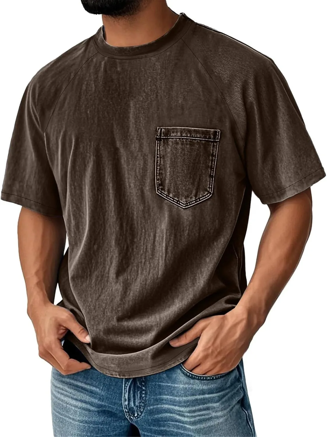 

Футболка Wenkomg1 мужская, короткий рукав, дизайн distressed, размеры S-2XL