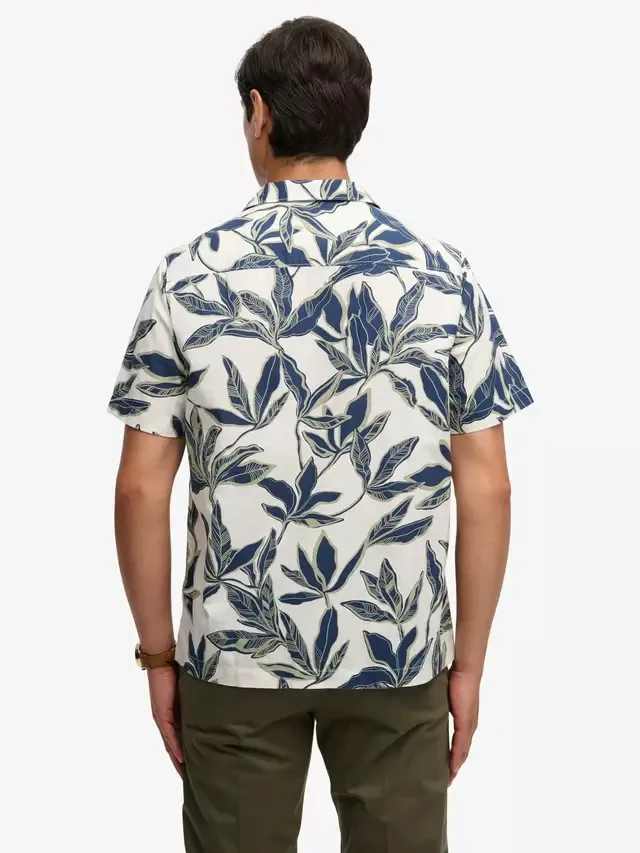 Рубашка с коротким рукавом Cabana Poolside, цвет экрю/мультицвет Superdry — фото 2