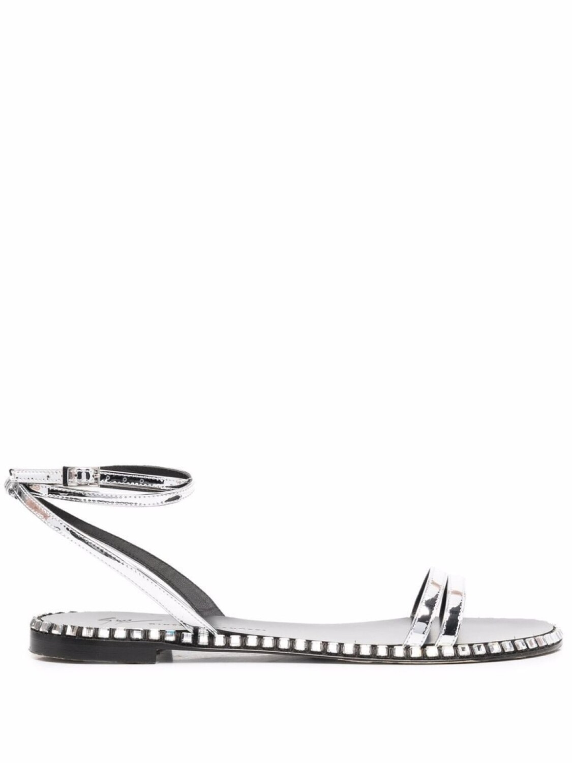 

Giuseppe Zanotti сандалии с кристаллами, серебристый