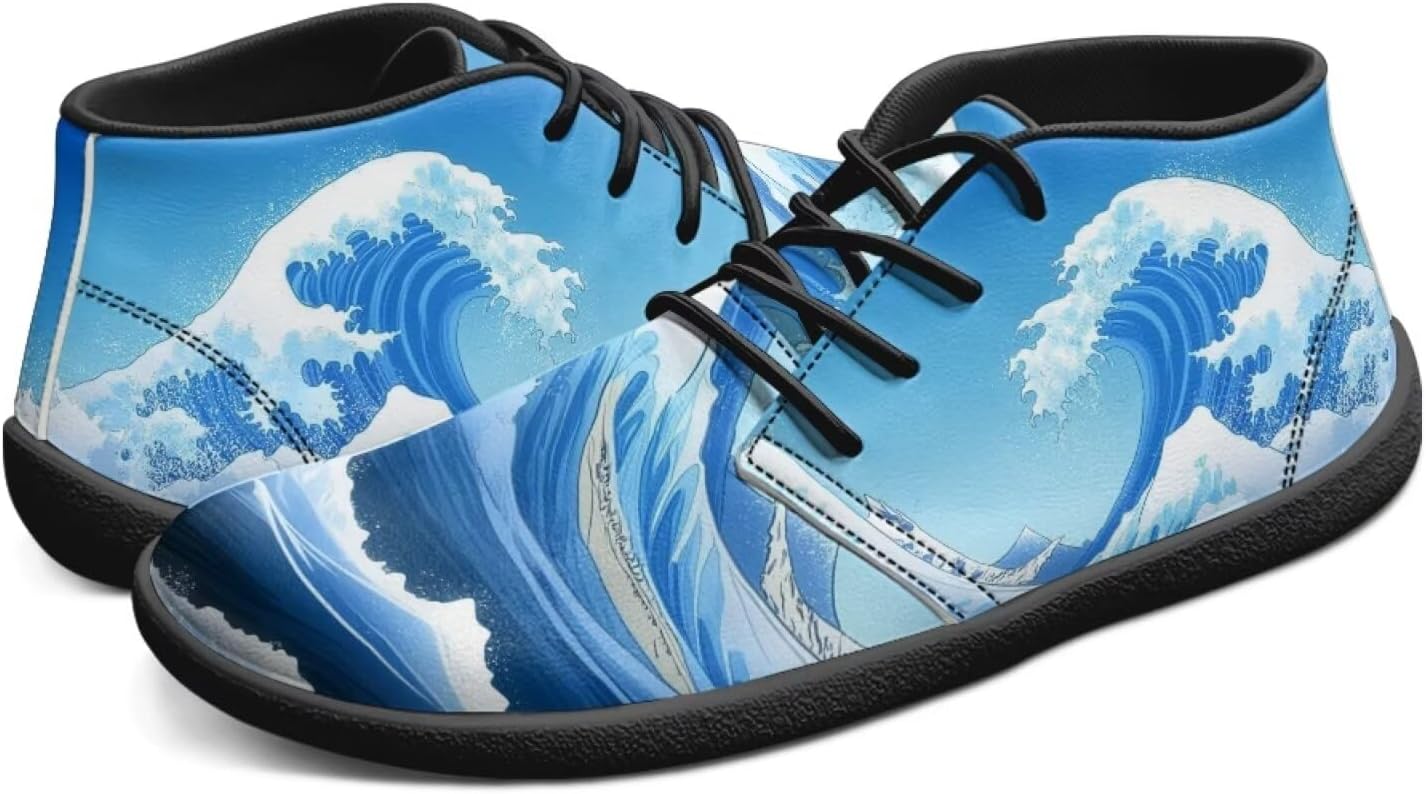 

Мужские босоножки с широким носком, минималистичные кроссовки для бега и кросс-тренинга, с нулевым перепадом, модные кеды, размеры 6-14 Pointodoor, синий