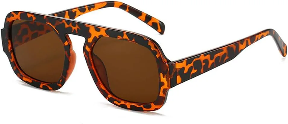 

Женские солнцезащитные очки с градиентным переходом цвета, конфетных оттенков, для занятий спортом на открытом воздухе, бега и езды generic, Leopard-brown