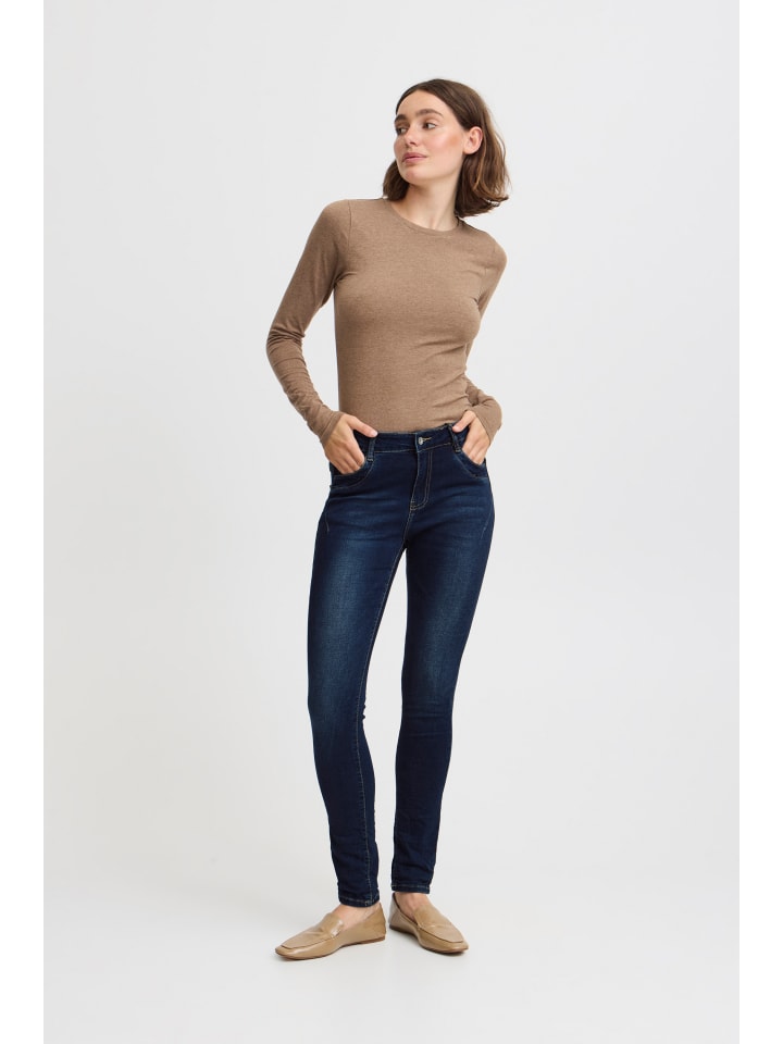 

Джинсы BXKAILY slim fit из темно-синего денима b. young