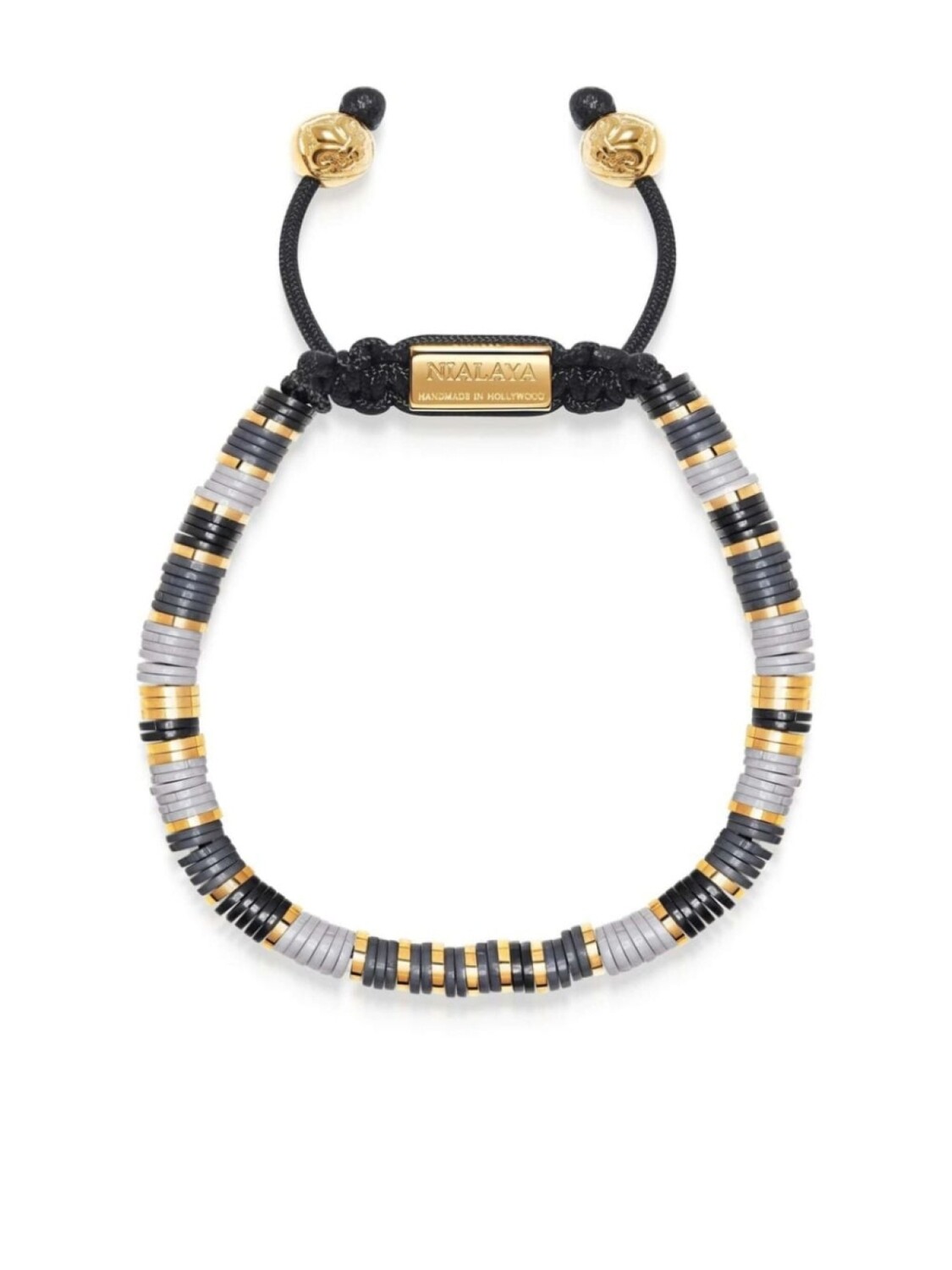 

Браслет с логотипом Nialaya Jewelry, черный