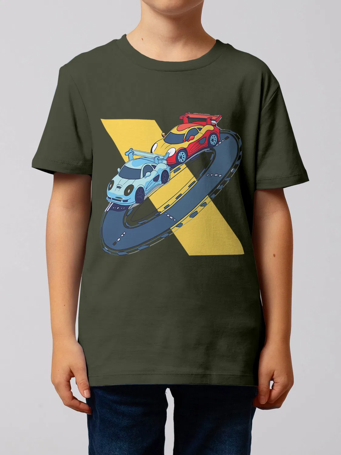 Футболка 'Racing Car' Watabout.Kids, Khaki — фото 2